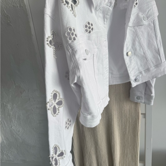 Noli KAIA PEARL JEAN JACKET - WHITE - Picture 11 of 12